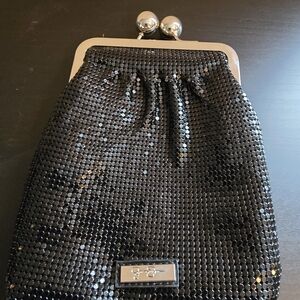 Jessica Simpson Black Sequin Clutch
